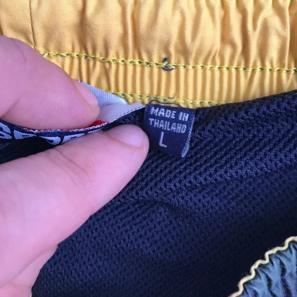 Polo Sport Ralph Lauren Swim‎ Trunks Mens L Plaid Black Watch Mesh Lined Short
